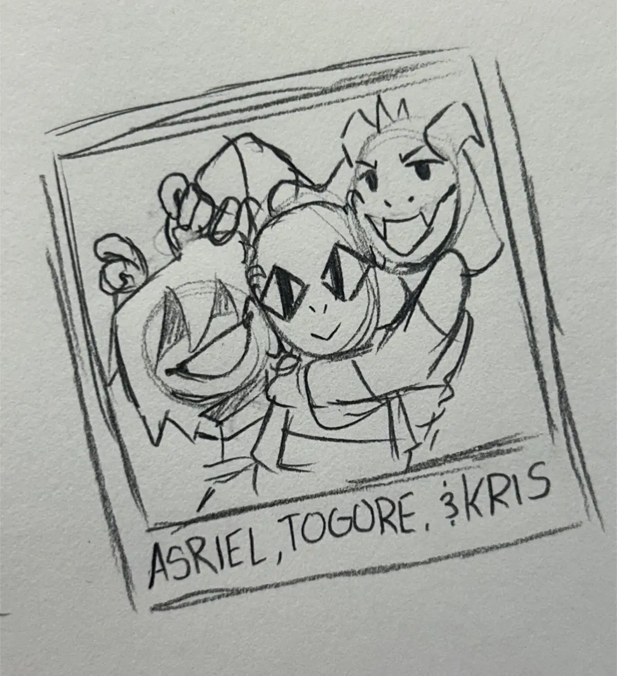 Togore stocks have been rising so here's some Dreemurr kids art. Thanks for the inspiration @ol bungus, neé miggsboson  #deltarune #togore 