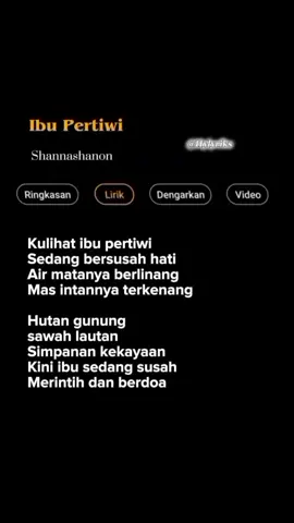 Lirik Lagu Ibu Pertiwi - Shana shanon 556 🎶 #lyrics  #fyp  #liriklagu  #ibupertiwi 