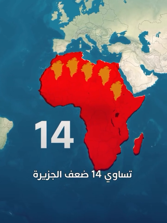 فريقيا ليست كما تراها… غرينلاند تبدو مساوية لها، لكن الحقيقة: إفريقيا أضعاف مضاعفة. تشويه مقصود أم خطأ بريء؟  #إفريقيا #خرائط #جغرافيا 
