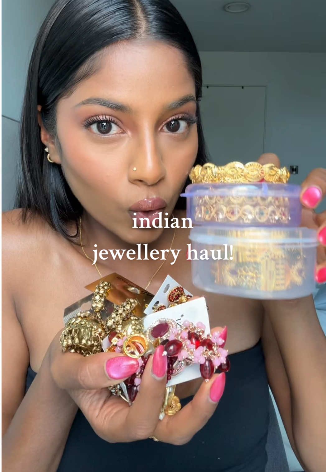 found some gems in Southall (London) that I just had to share with you 🫶🏽 #jewelry #jewellery #haul #shopping #earrings 