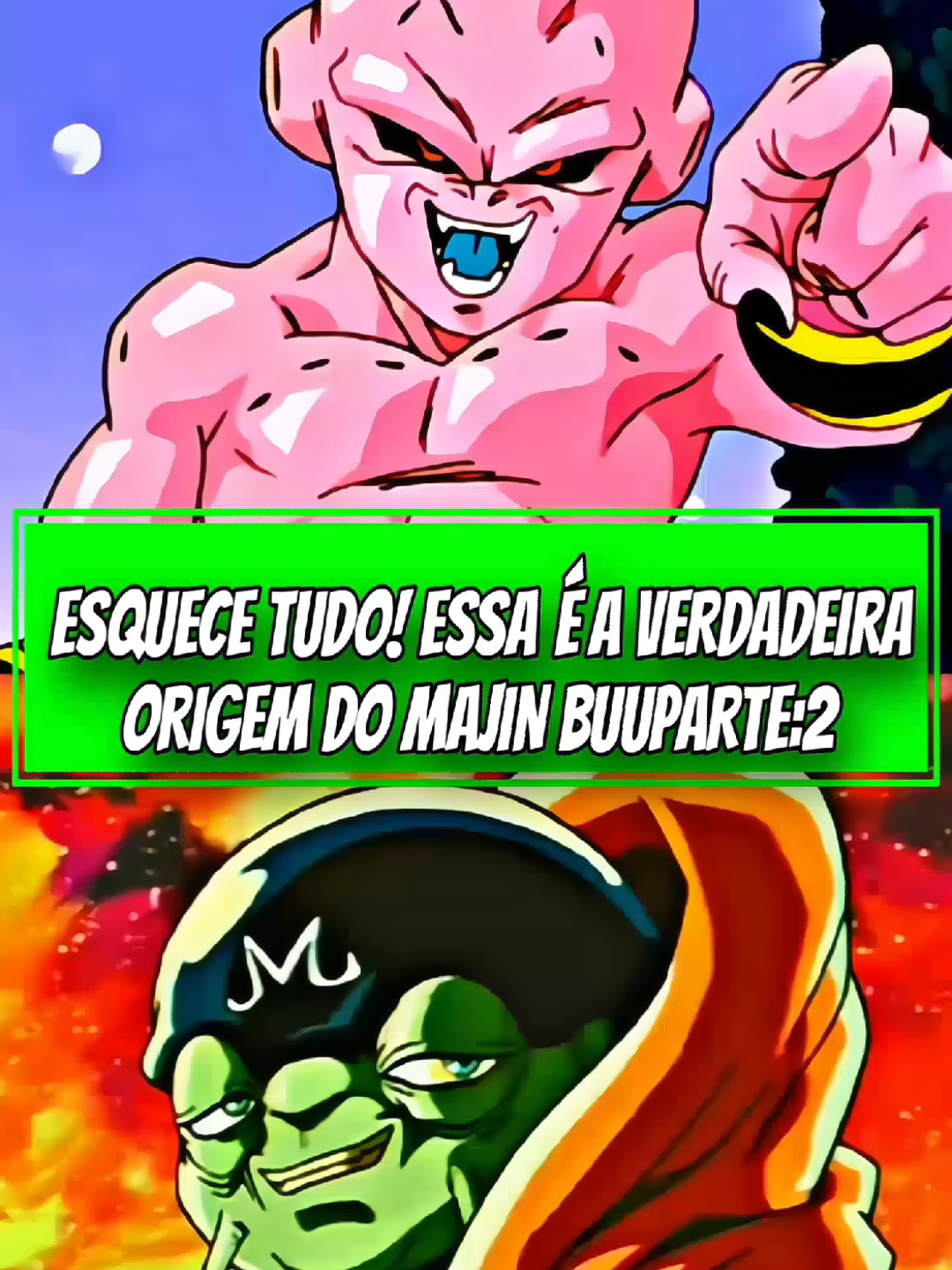 ESQUECE TUDO!😱 ESSA É A VERDADEIRA ORIGEM DO MAJIN BUU😱🚨🔥PARTE:2 #majinbuu #majinboo #dragonball #einerd #corte 