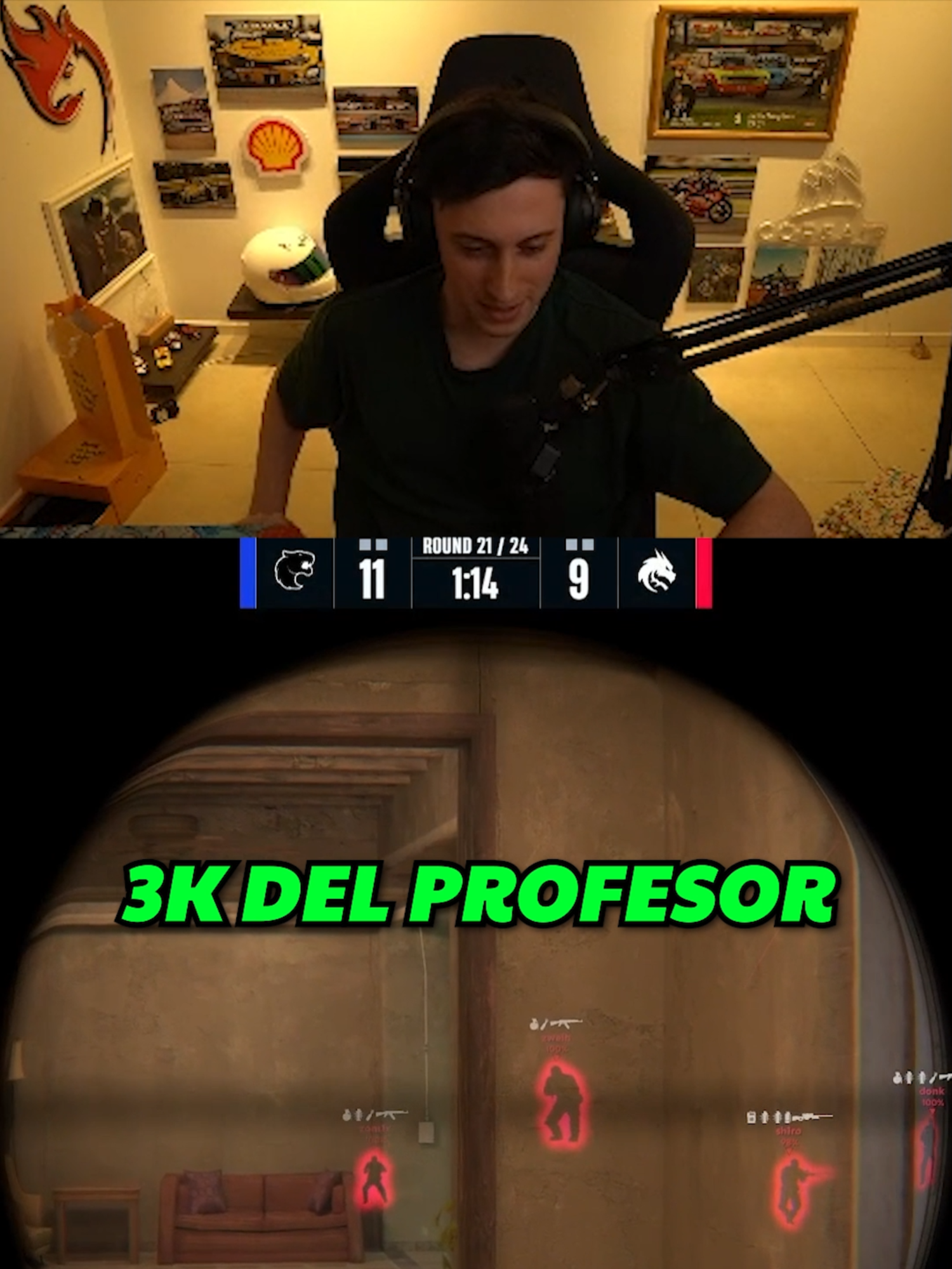 PRESENTE PROFESOR #fallen #counterstrike #cs2highlights #twitchstreamer #cs2moments #csargentina #blastpremier #furia #spirit #cs2 #forg1 #fyp #paratii