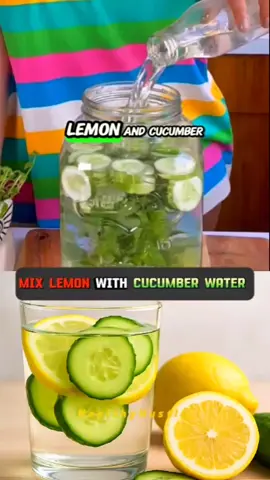 Mix Cucumber with lemon water  #healthylifestyle #healthy #health #cucumber #lemonwater 