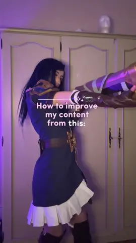 I was fed up with just creating cosplay tik toks by doing playback so I wanted to spice things up by making more qualitative videos, with a bit of editing! I've still got a lot to learn but I've got lots of ideas, so I can't wait to see how I evolve! 🫶 #cosplaytiktok #caitlynkirammancosplay #girlcosplay #arcanecosplay  