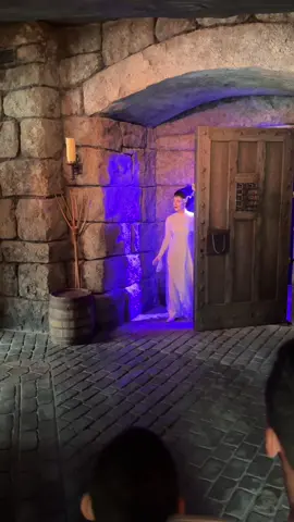 The Bride & Frankenstein making their entrance into the Dark Universe meet & greet at Epic Universe! It feels like stepping right into a gothic horror film brought to life! Would you be brave enough to say hello? #EpicUniverse #DarkUniverse #UniversalOrlando #BrideOfFrankenstein #Frankenstein  @Universal Orlando Resort 