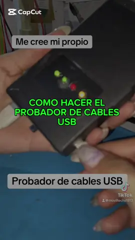 Tutorial del probador de cables USB tipo C y tipo micro. #serviciotecnicodecelulares #provadordecablesusb #creando #moviltechs1813 