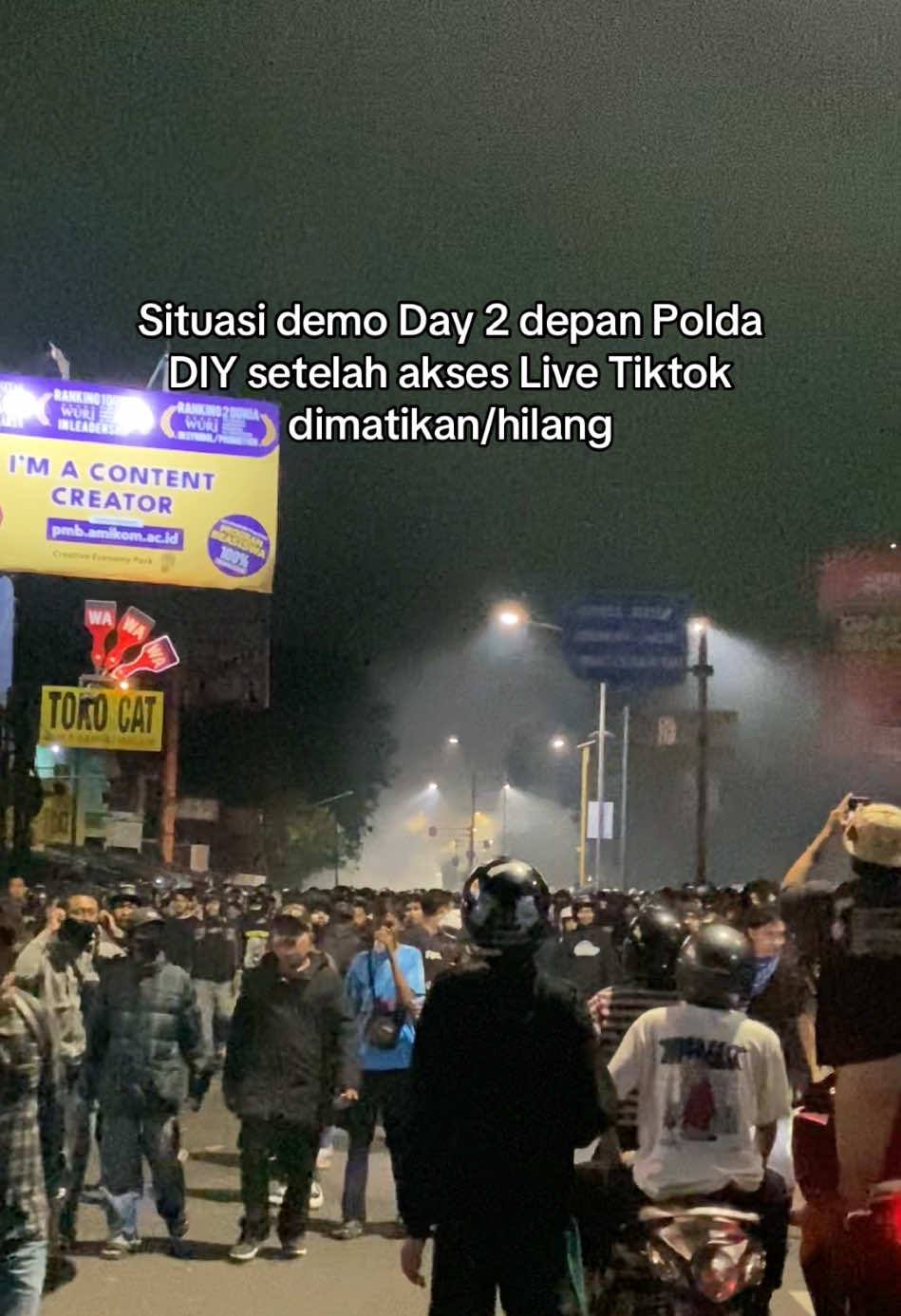 Jogja jam 03:00 pagi chaos bgt lurr🔥 #demo #poldadiy #jogja24jam 