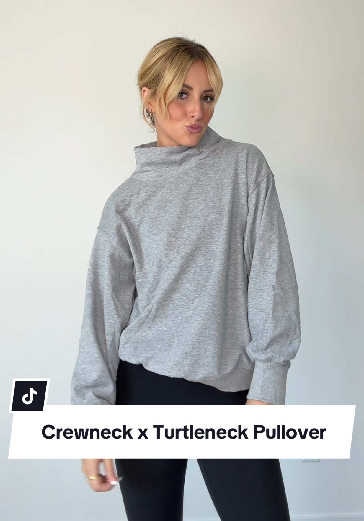perfect crewneck x turtleneck combo! 🤩🙌🏼🤌🏼✨👏🏼 #turtleneck #crewneck #fashionfinds #cozyfashion #tiktokshopcreatorpicks 
