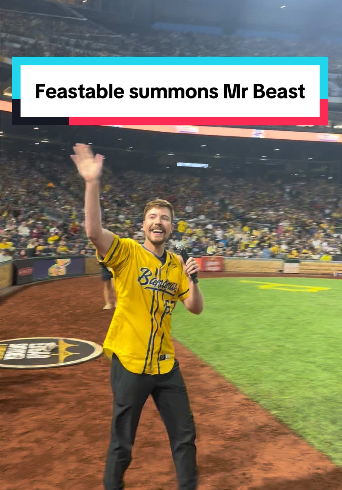 I can’t believe this actually worked @Kyle “KJ” Jackson #mrbeast #feastables #savannahbananas 