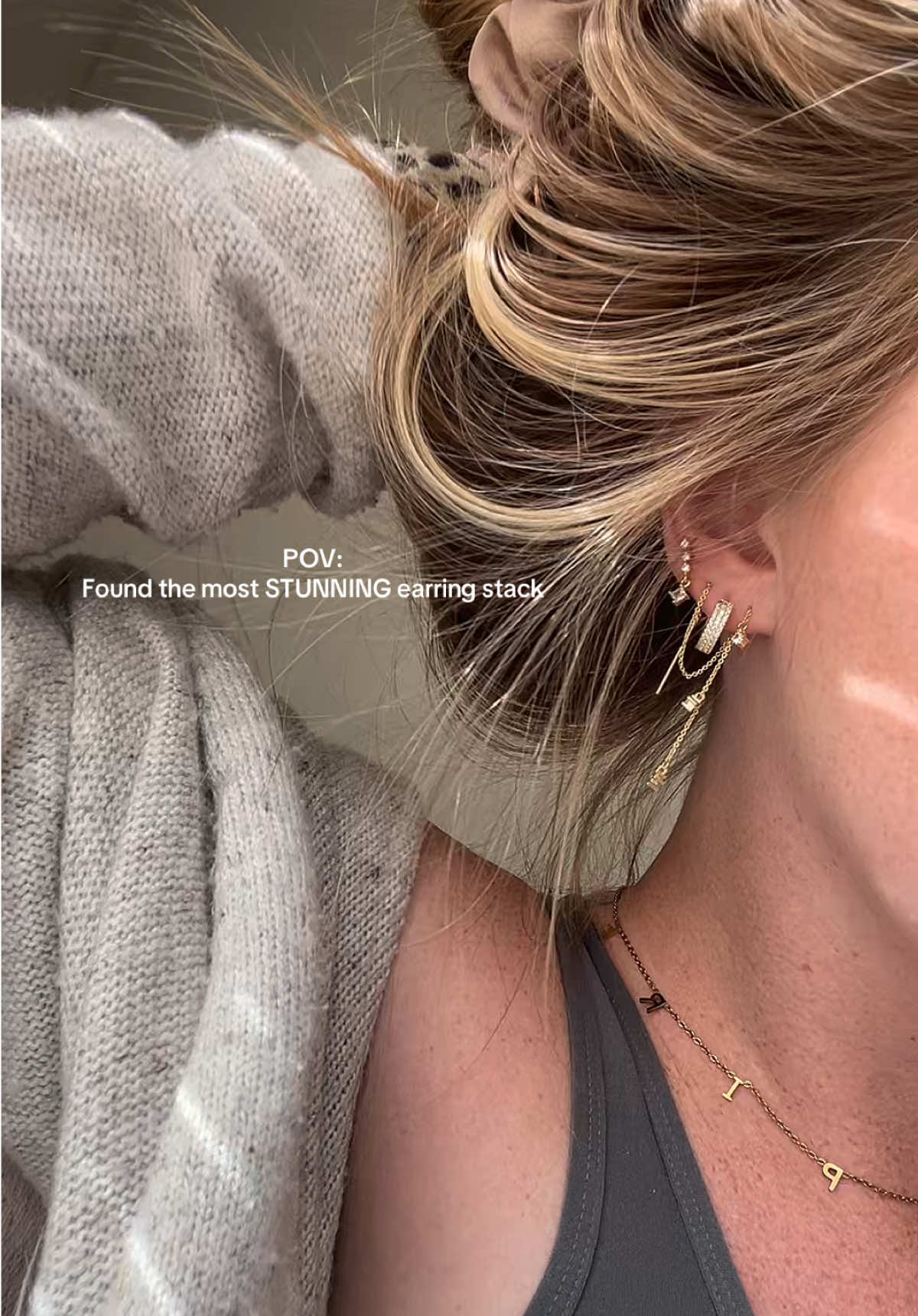 The earring stack of your dreams called… It said “add me to your cart sis”  👀✨ #earrings #earringinspo #earringstack #earringset #affordablejewelry 