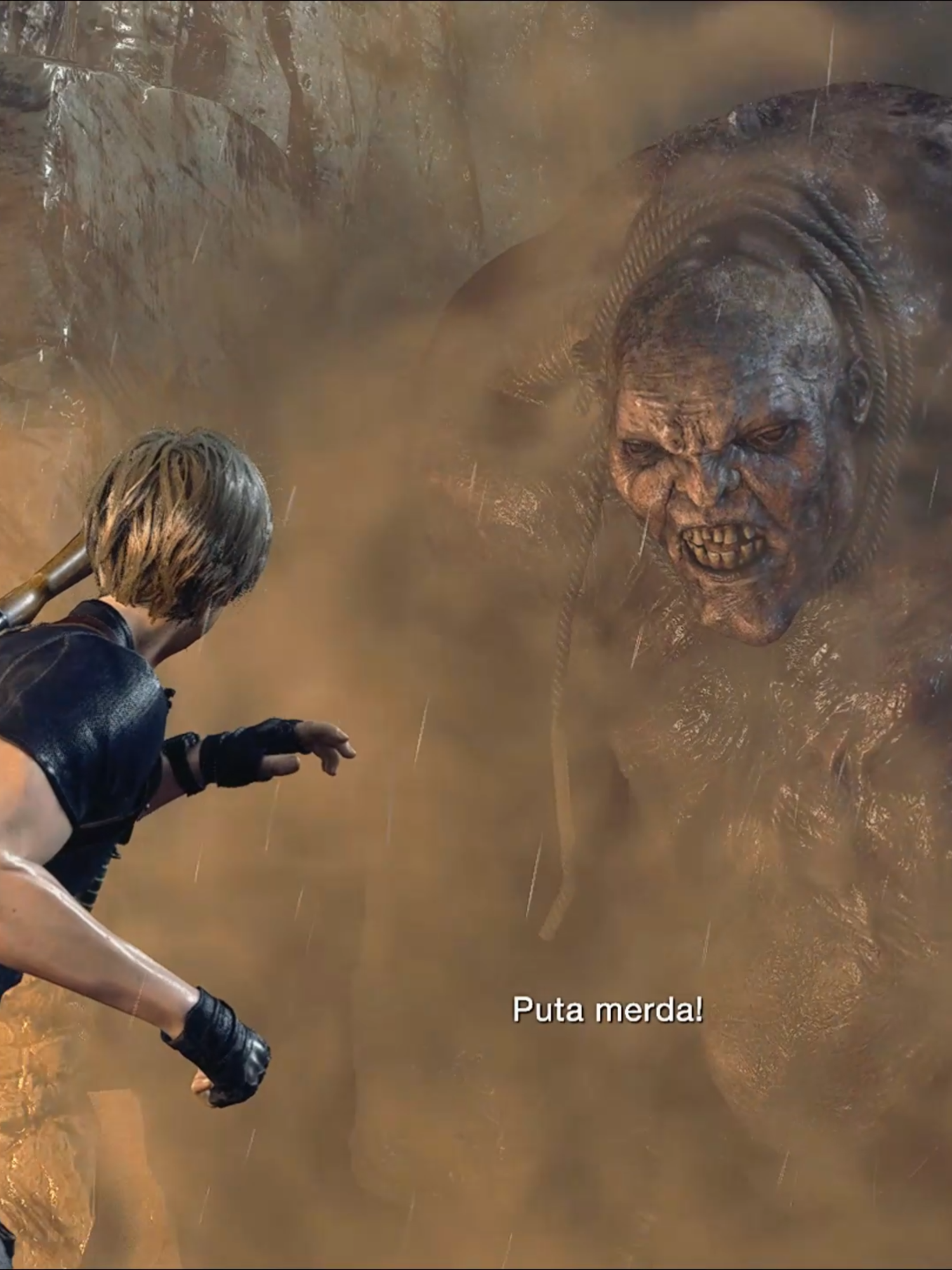 nem parece que fiquei 9 min nesse bichão 🤠 . . . . #residentevil4 #residentevil4remake #lobinho #leonkennedy #humor #meme