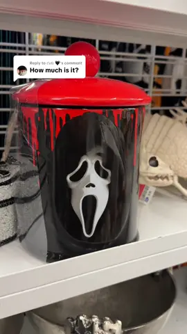 Replying to @𝒞𝑒𝓁𝑒 🖤  Ghostface Jar $21.99 @Ross Dress for Less  #halloween #ghostface #ghostfacescream #scream #rossfinds 