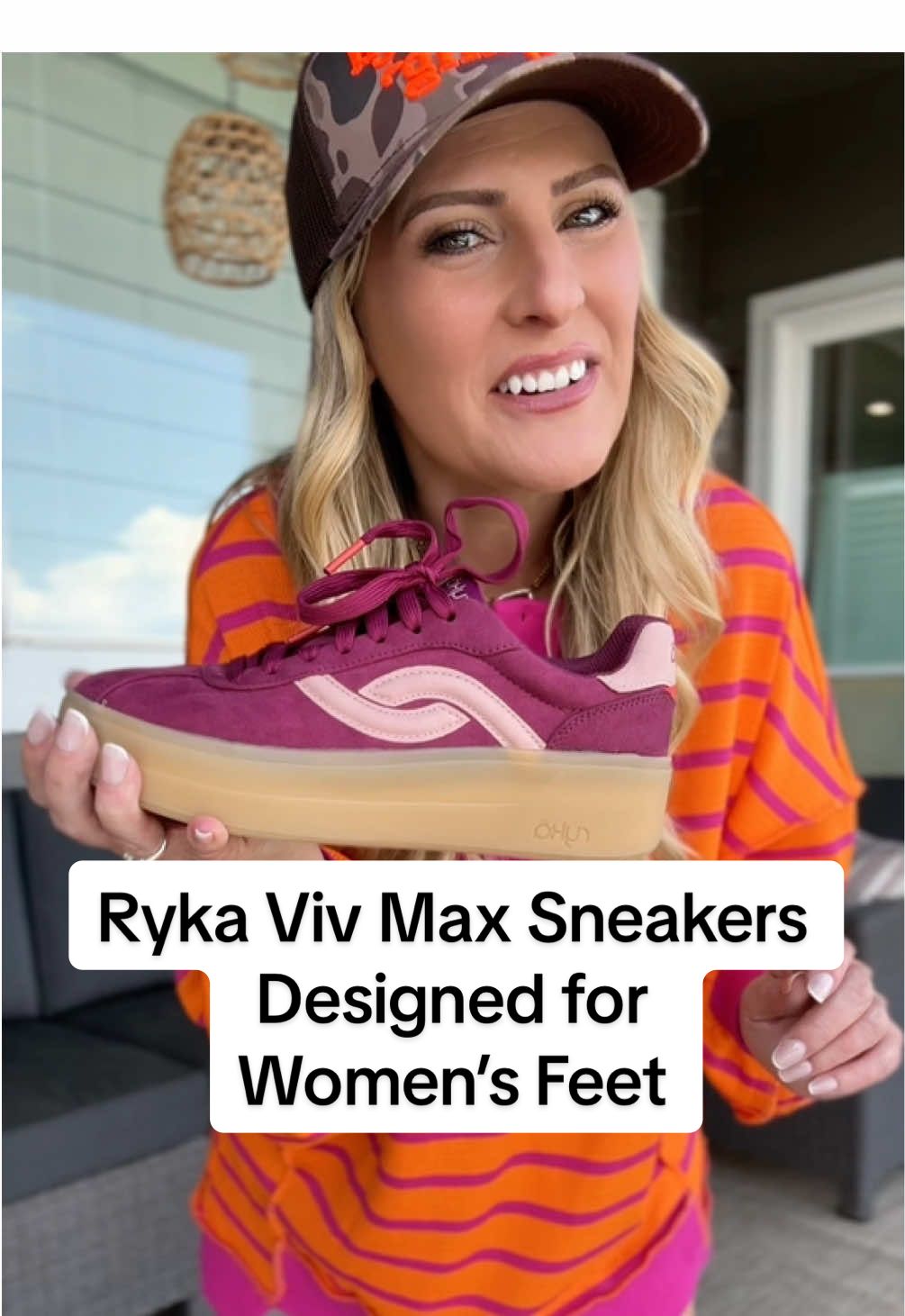 Replying to @Brown is in town🎀  Most sneakers are just men’s shoes sized down for women—but the Ryka Viv Max sneakers are actually designed for us gals! A snug heel, roomy forefoot, and cushioning placed where women need it most makes them insanely comfortable. Add in the platform court-sneaker look and they’re as stylish as they are supportive. @QVC, Inc  #sneakers #womenssneakers #platformsneakers #qvc #tiktokshopcreatorpicks 