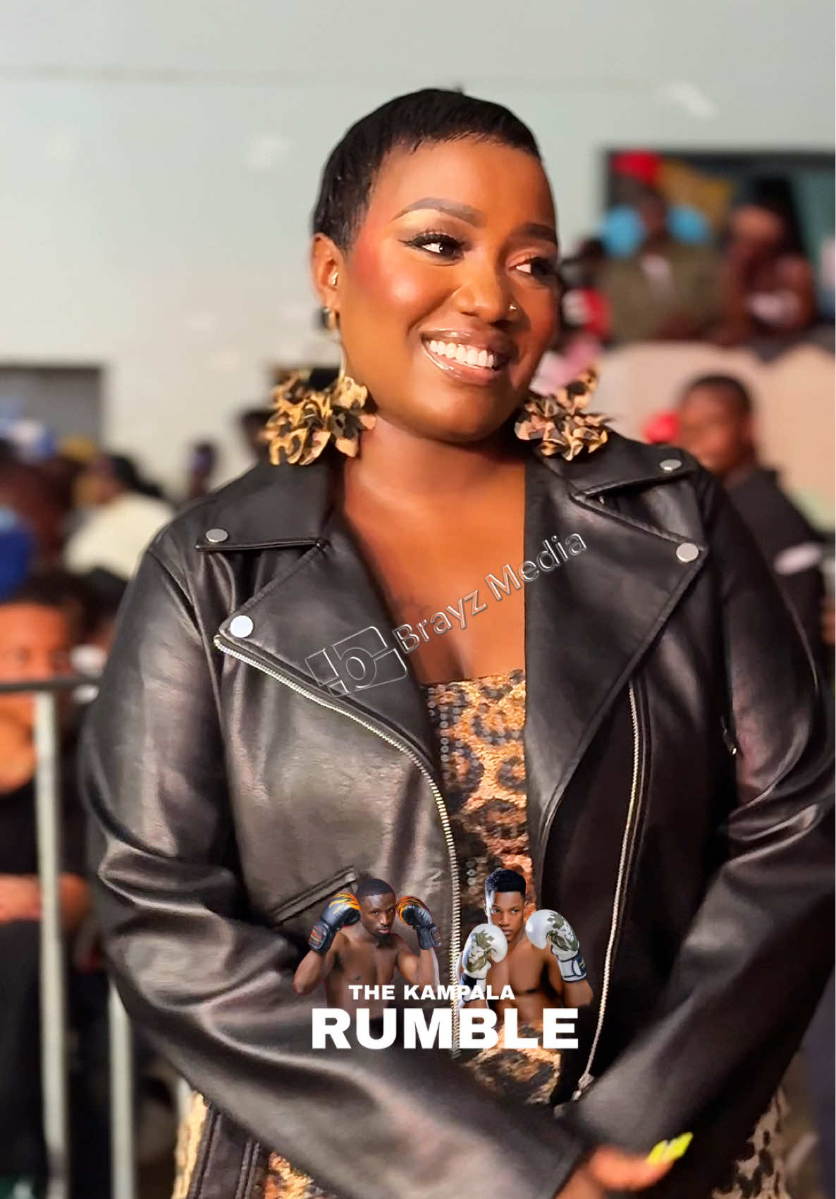 ✨ Lydia Jazmine has arrived for the Shakib Cham vs Rickman boxing clash at the Kampala Rumble 🥊🔥 #KampalaRumble #LydiaJazmine #ShakibChamVsRickman #BoxingNight #UgandaEvents