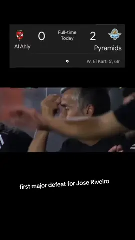 Major defeat  for Jose Riveiro #JoseRiveiro #egyptianpremierleague #pyramids #alahly 