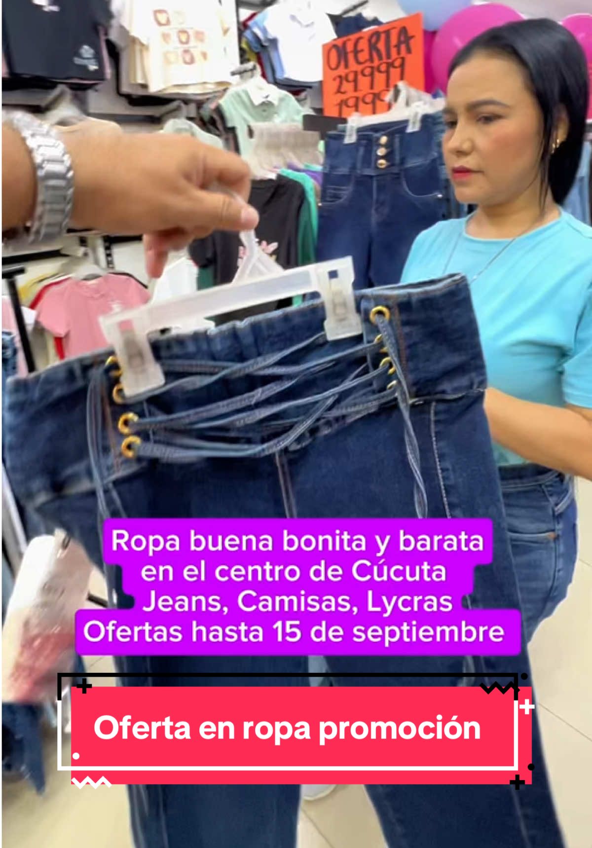Ropa buena bonita y barata en Cúcuta Ofertas en jeans de dama caballero y niños, conjuntos, pantalones y camisas todo en promoción hasta el 15 de septiembre @Spacio Vip #cucuta #ropa #ropamujer #ropademujer #ofertascucuta 