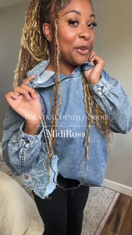 Omgggg im obessed its so stinkingggg cutteeeeeee😍😍😍 @Midiross  #denim #denimhoodie #hoodieszn #fallfashion #fashiontiktok 