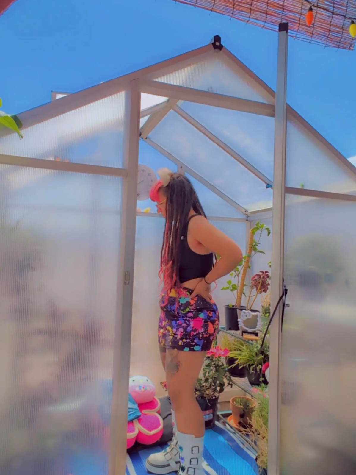 Only on the days I don't actually GO to therapy (which is a weekly thing these days 😅). #greenhouse #therapydupetrend #fyp #kritterklips #nativegirlsbelike 
