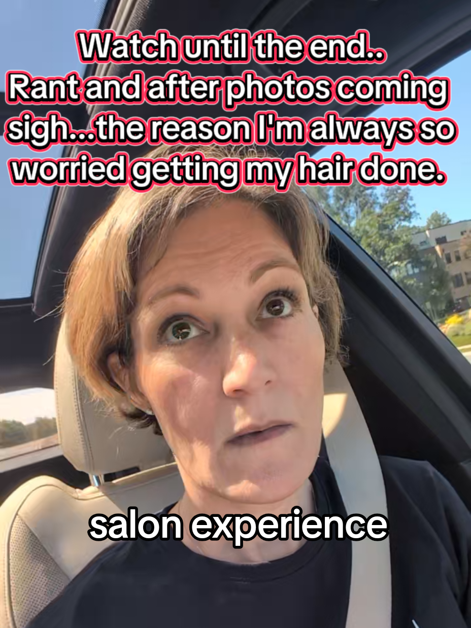 another iffy experience at the hair salon... anxious about all salon visits. sigh. 