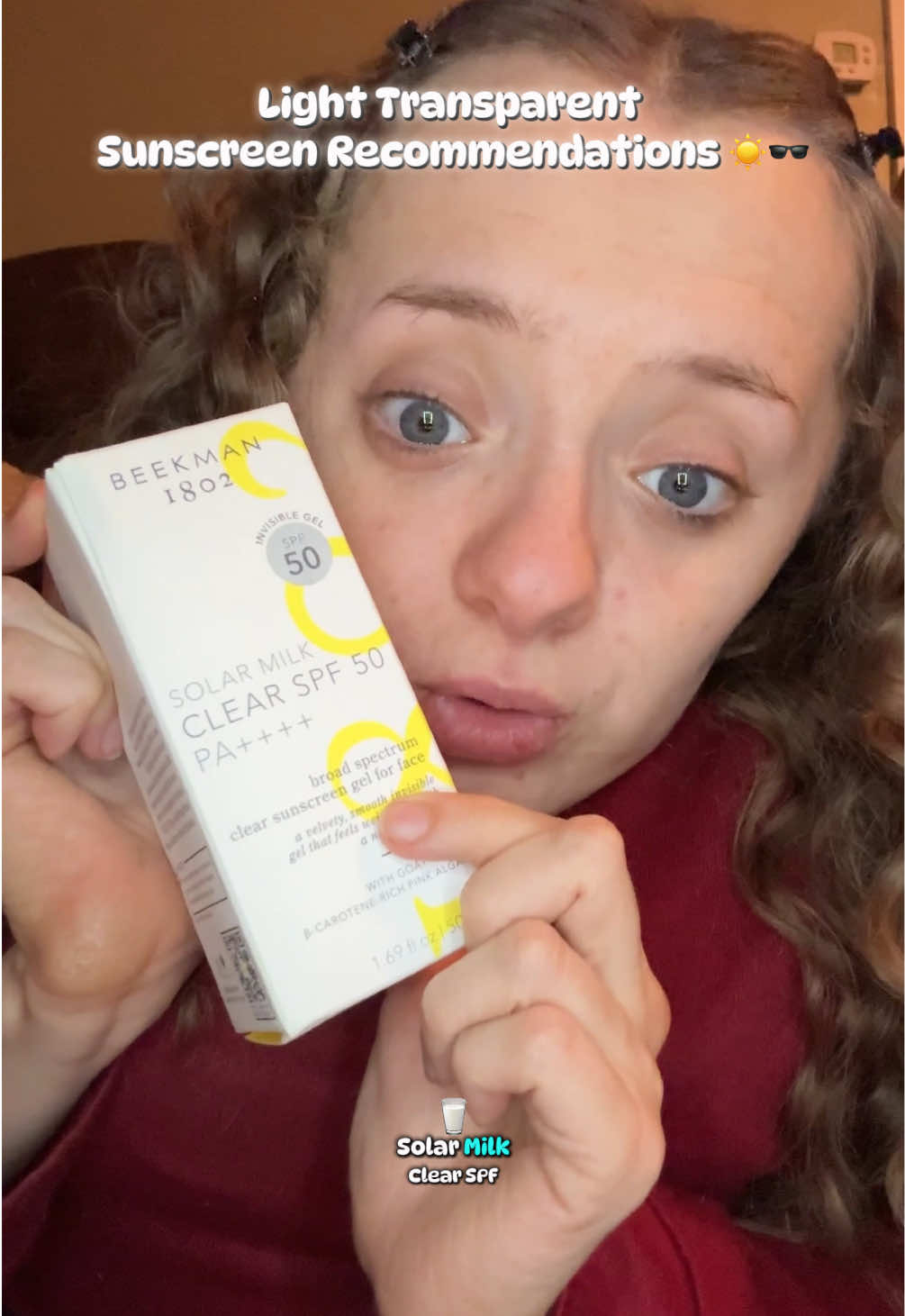 ☀️ POV: you finally found a sunscreen that slays. ✨  @Beekman 1802’s Solar Milk Clear SPF 50 PA++++ is giving main character energy with 3-in-1 vibes → protects, primes, + glows. No white cast, no greasy ick, no makeup pilling 🚫 just a velvety, invisible gel that hits different 💛 It’s literally the blueprint for daily SPF. Your skin barrier? Protected. Your glow? Untouchable. Use my code kelseydworchak20 to NOT gatekeep your own sunscreen era 😌✌️ #glowingskinroutine #SkincareTok #sunscreen #Beekman1802 #sunscreenreview 