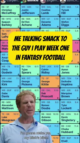 WEEK ONE ON DECK! #NFL #fantasyfootball #football #fantasyfootballtips #fantasydraft 