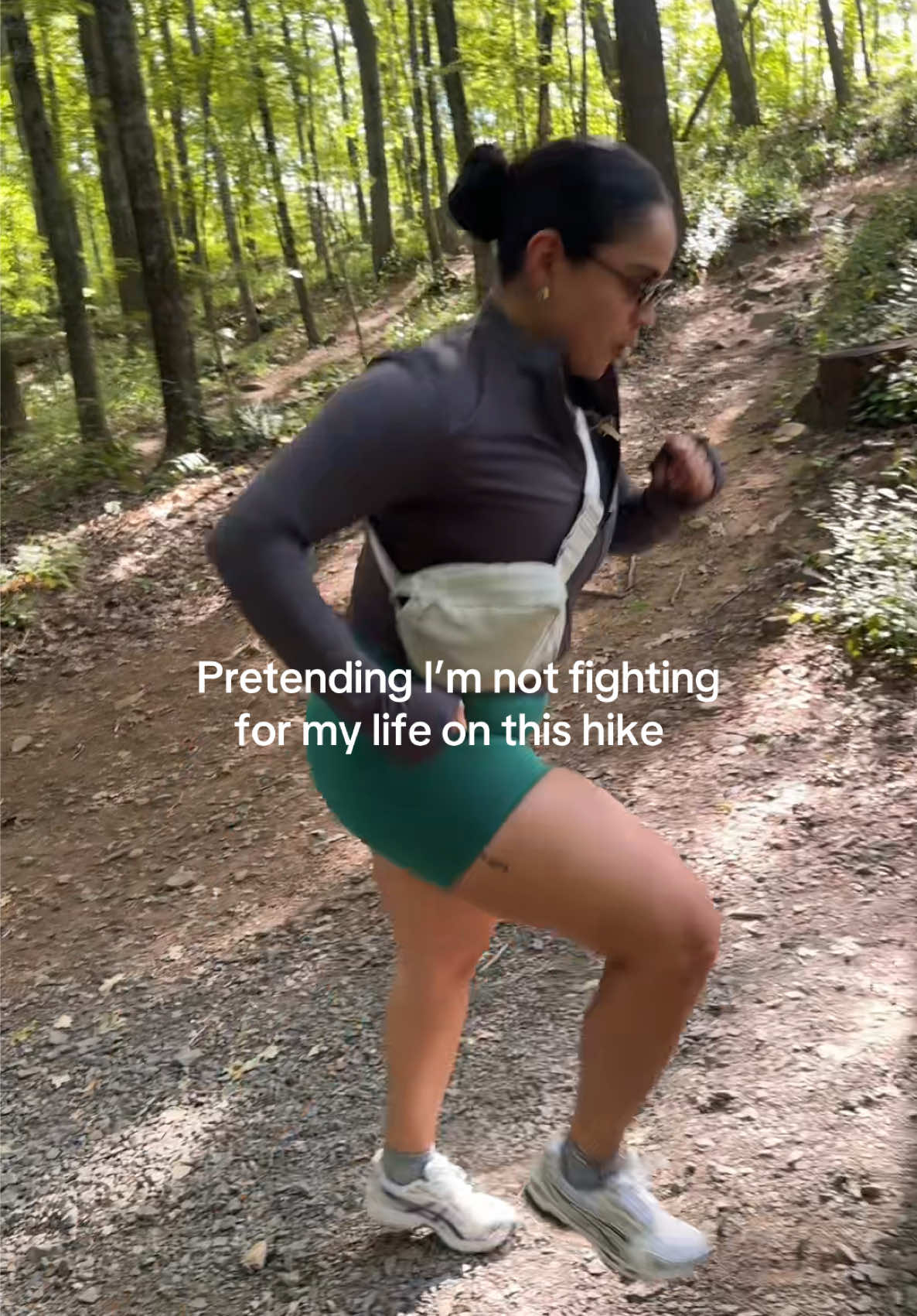 distracting myself while walking at a 17 treadmill incline lmao #Hiking #hike #hikingtiktok #hikingfunny #Fitness 