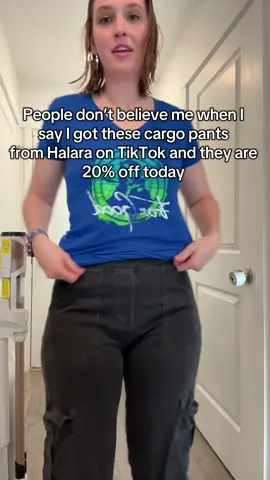 I love theee cargo pants from Halara  #tiktokshoplabordaysale #cargopants #halara #cargopantsoufit #halaratiktokshop 