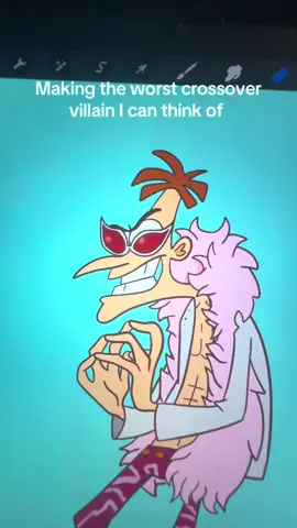 Uhhh dooflamingo? The most diabolical duo the world can never see. 100 likes and I draw Luffy as Perry?? #onepiece #phineasandferb #doofenshmirtz #dooflamingo #fanart #onepiecefanart #digitalart #fandomcrossover 