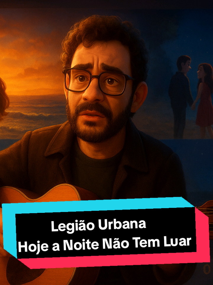 Legião Urbana | Hoje a Noite Não Tem Luar | Animação 3D by anirak  #music #tiktok #reels #legiaourbana #renatorusso 