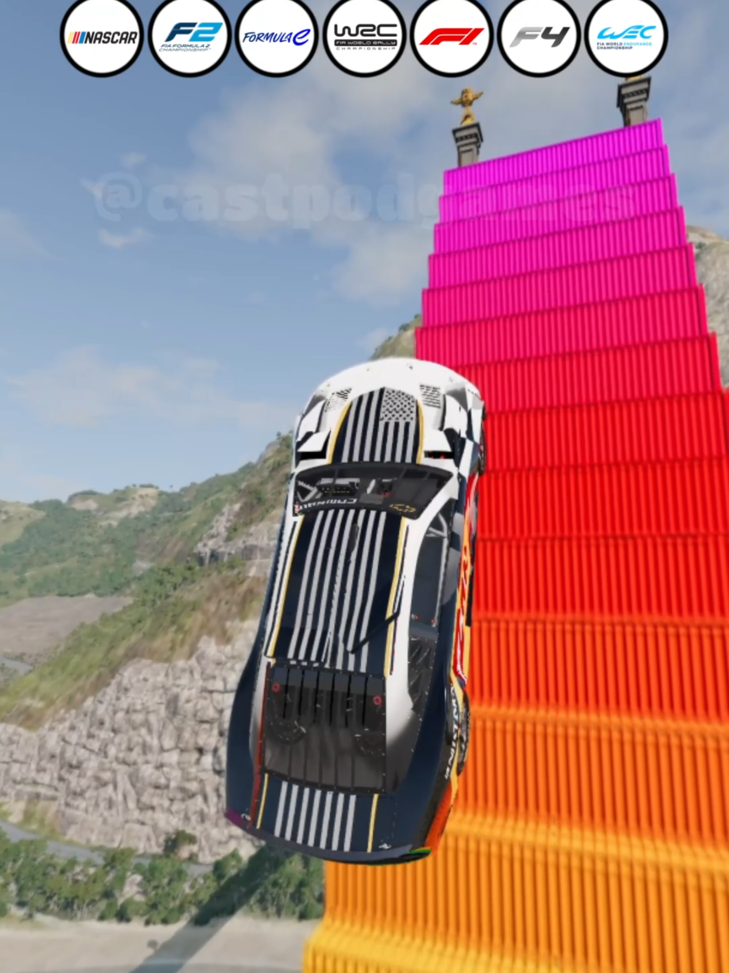 Qual carro de corrida chega no topo? #beamngdrlve #beamng #gaming #game #cars #F1
