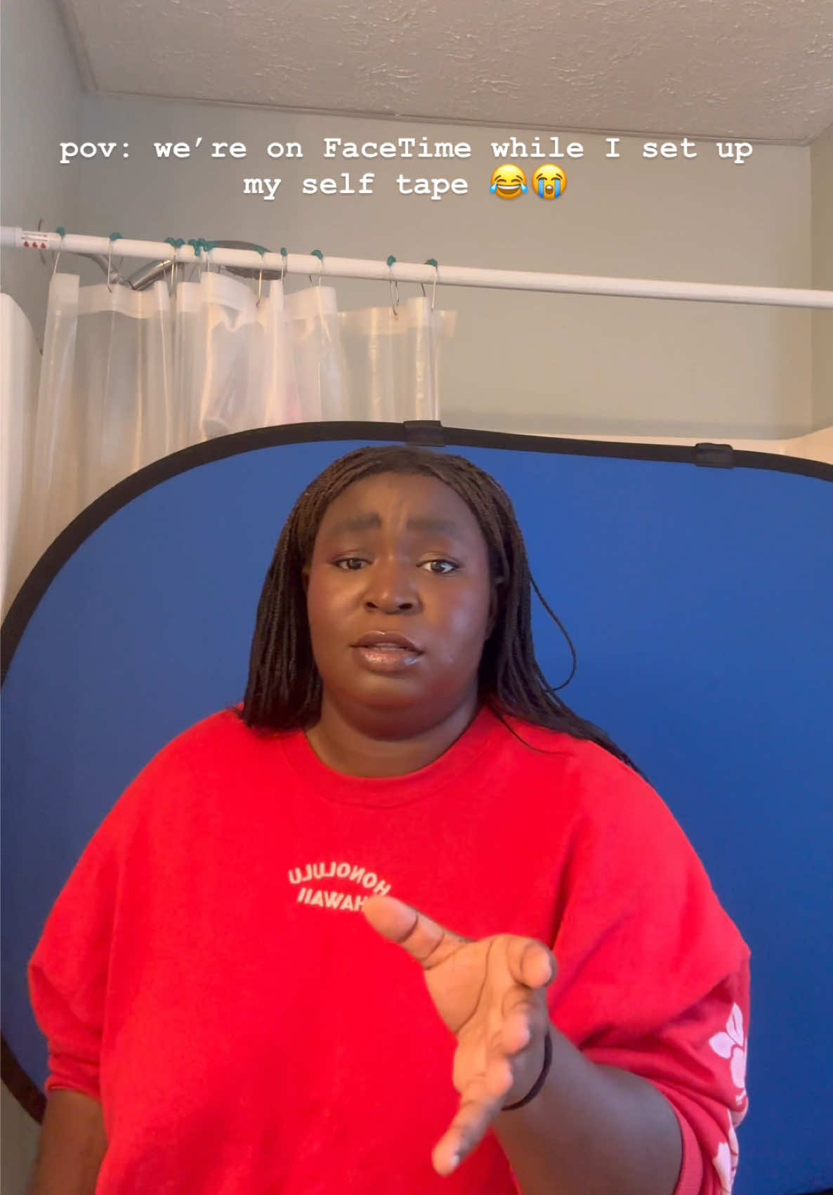 The struggle was real asf. Self tapes ain’t no jooke #fypシ #robynenadine #musicaltheatre #heathersthemusical 