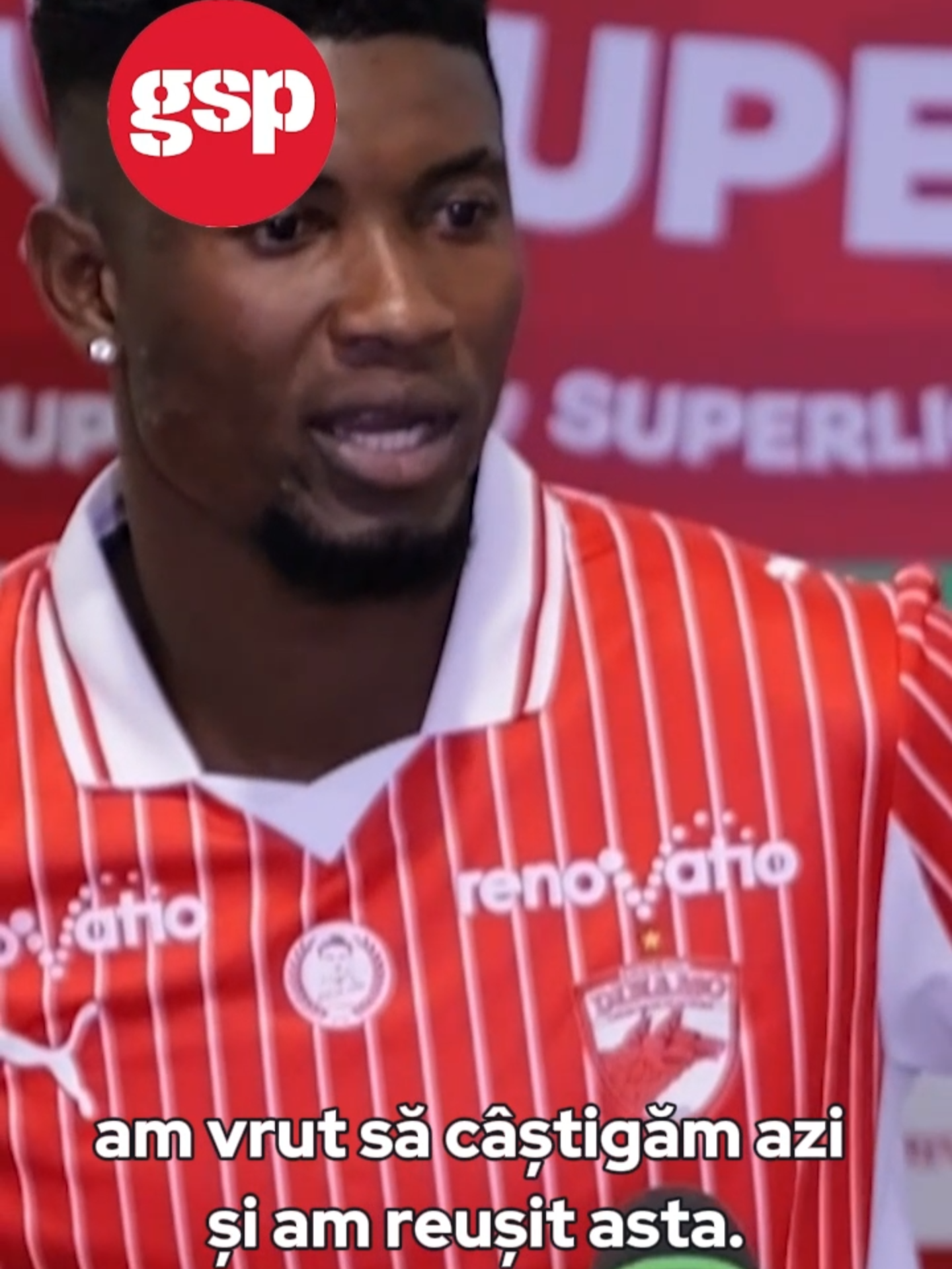 Kennedy Boateng, după victoria lui Dinamo din această seară: „E bine să fii pe locul 3, dar nu suntem mulțumiți cu asta” #kennedyboateng #dinamo #hermannstadt #superliga