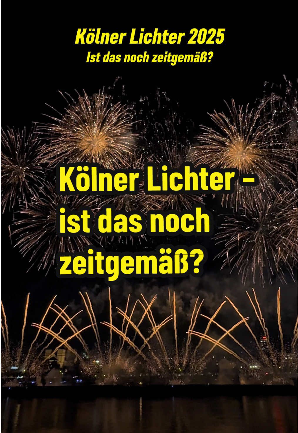 Heute haben nach 6 Jahren die Kölner Lichter ihr Comeback gefeiert 🎆 Schon schön anzusehen – für Tier und Umwelt aber belastend. Was meint ihr dazu? Sind Feuerwerke noch zeitgemäß?  #köln #cologne #feuerwerk #kölnerlichter