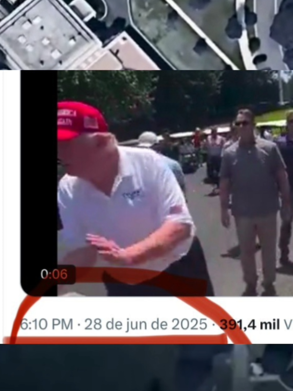 Vídeo e fotos de Donald Trump jogando golfe são antigos #trump 