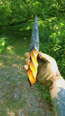 My Art, Rainbow Obsidian #art #knapping #crafted #fantasy #fyp