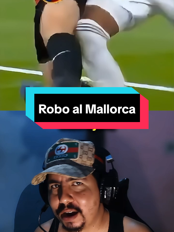 Robo del Realmadrid al Mallorca. Militao hace entrada con la rodilla por detrás del muslo de Pablo torre, en esta jugada lo derriba en el área y el arbitro no pita penal, robo del Realmadrid. #robo #realmadrid #arbitros  #laliga #mallorca 