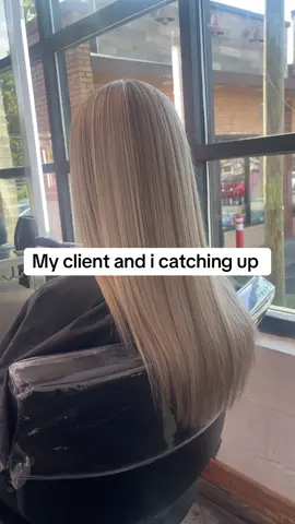 A partial foil & yap sesh #clthairstylist #cltblonde 