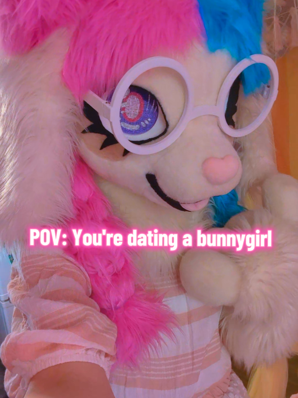 gotta bunny proof my place for @Daisy 🌼 I think 🥲 (this was scripted btw she's okay 💖) #furry #fursuit #lesbians #wlw #furriesoftiktok 
