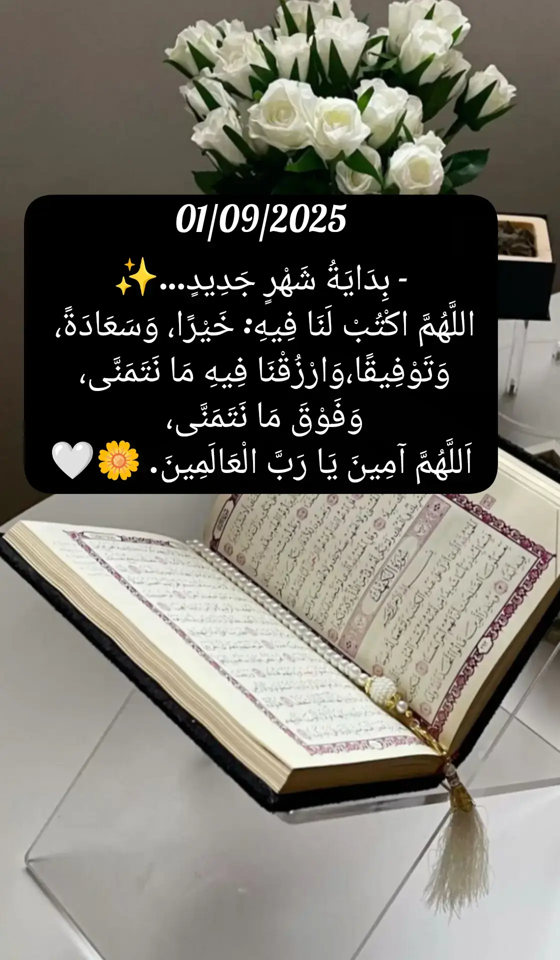 #بداية_شهر_جديد #يارب_فوضت_امري_اليك #آمين_يارب_العالمــــــين #اللهم_صلي_على_نبينا_محمد #اللهم_لك_الحمد_ولك_الشكر 