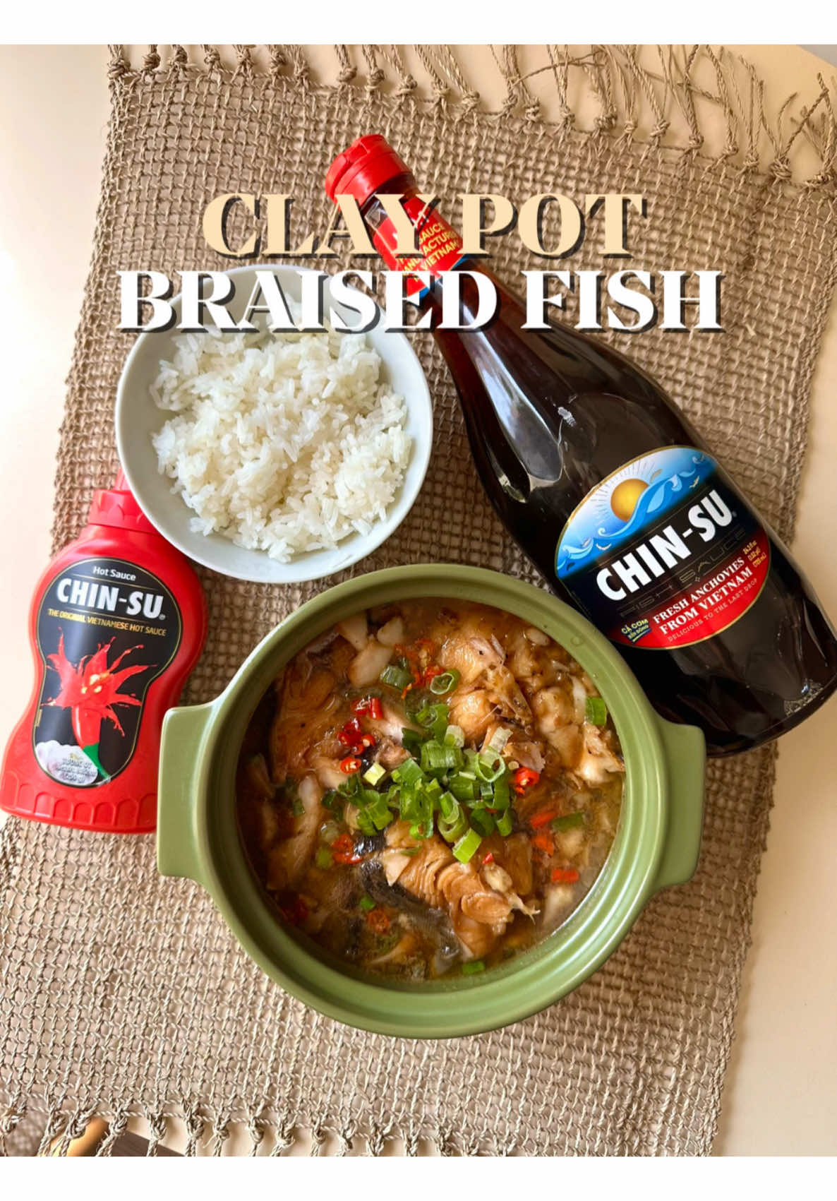 Cá kho tộ recipe featuring @@Chinsu_Hot_Sauce ! #adsponsored #vietnamese #EasyRecipe 