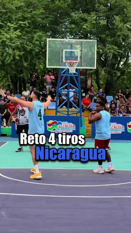 RETO DE 4 TIROS 🏀 Que mucho nos divertimos en Nicaragua 🇳🇮🔥🙏🏻🙏🏾 #dribblebros #baloncesto #nicaragua 
