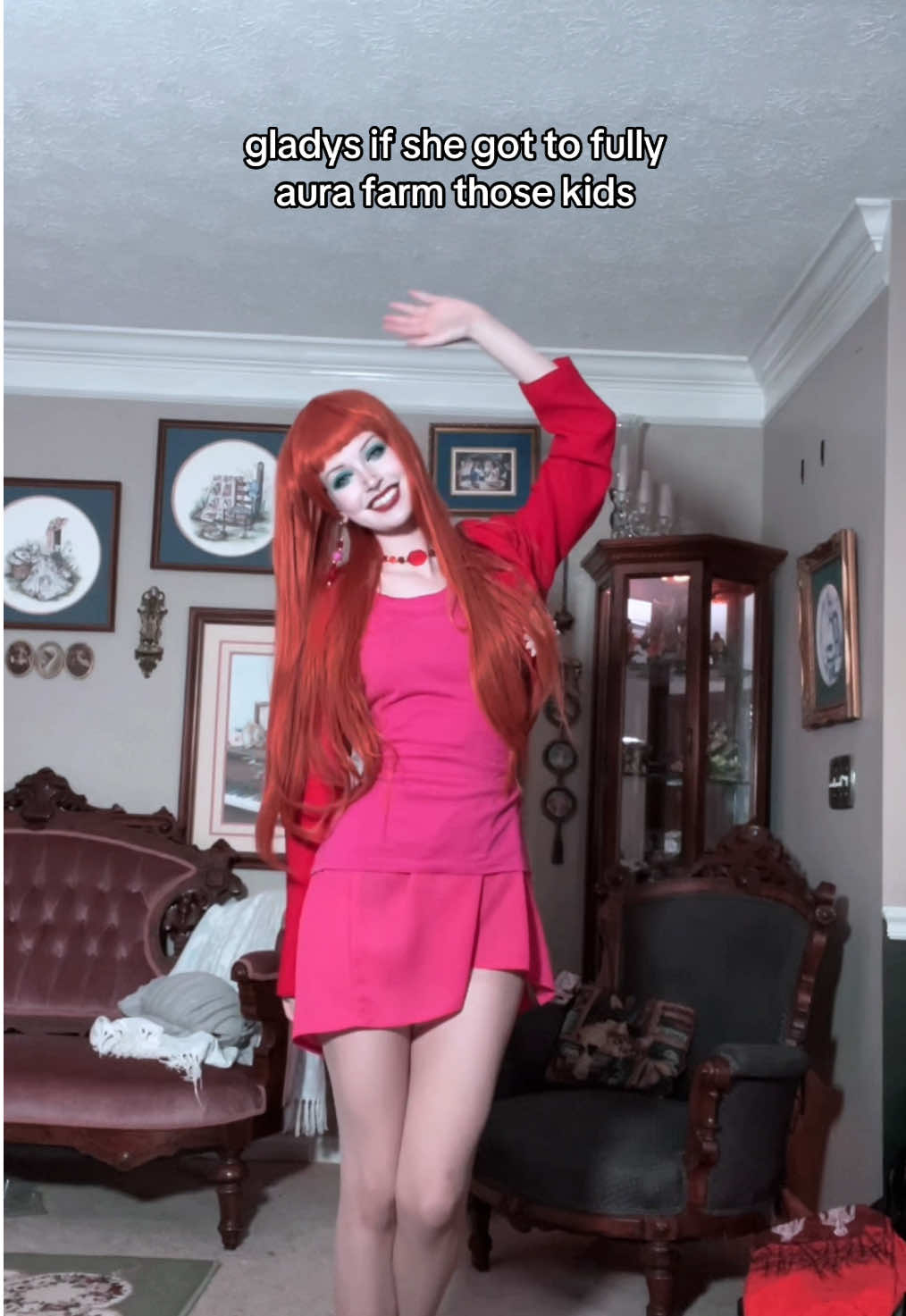 spoilers, sorry (gladys from weapons) #cosplay #costume #halloween 