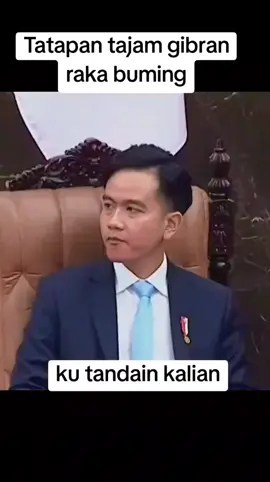 Tatapan tajam gibran raka buming di saat melihat dpr joget