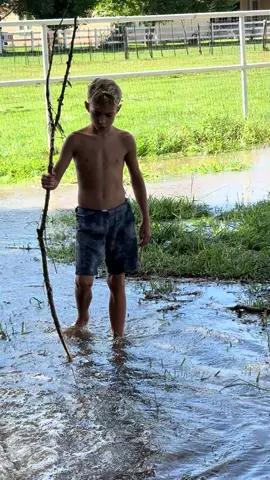 #boyscrazy#farmlife#irrigation#dogplayinginwater