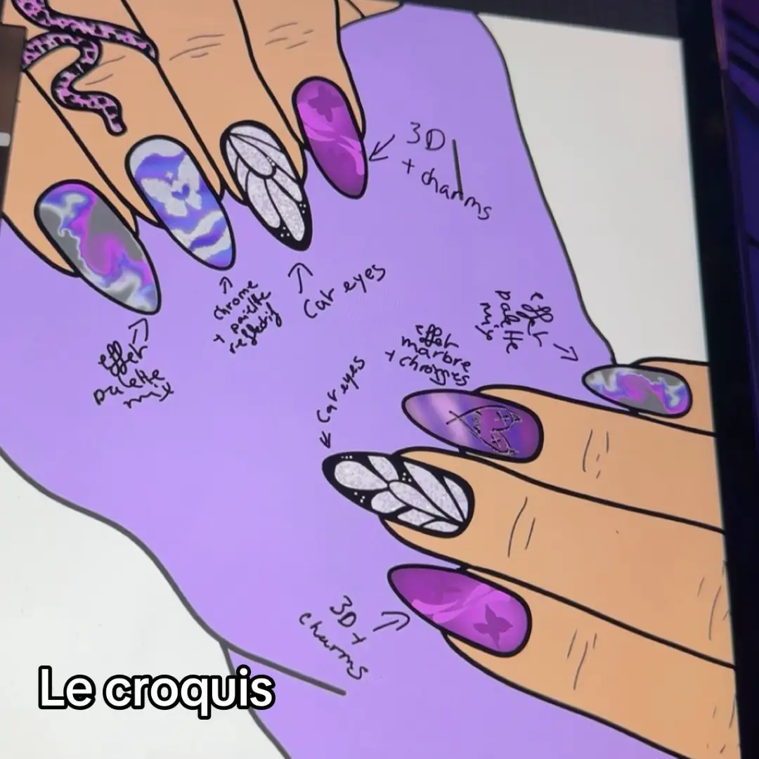 Un set inspirer de Clove, qui sera le prochain agent inspirer? 🤫 #Valorant #nailsart #fyp #pressonnails #gaming 