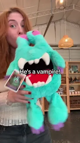 Welove our little monsters equally. 🫶💕 #vampire #monster #giftshop #okc #plushie 