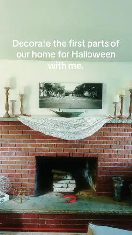 Phase 1 complete!! Some may say it’s early, but I go back to school this week and I want to come home to cozy. #halloween #homedecor #holidaydecor #spooky #fall 