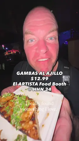 Our FAVORITE item of the night - Gambas Al Ajillo - find it at the El Artista: A Spanish Haunting Food Booth 🦐🦐🦐 #Foodie #hhn #hhn34 #hhnfood #orlando  @Universal Orlando Resort @Halloween Horror Nights 