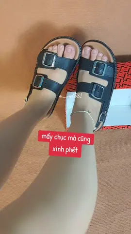 dép nữ đi học 2 quai ngang 2 khuy mang xinh#sandal #giaydep #mnet581 #depnu #depdihoc 