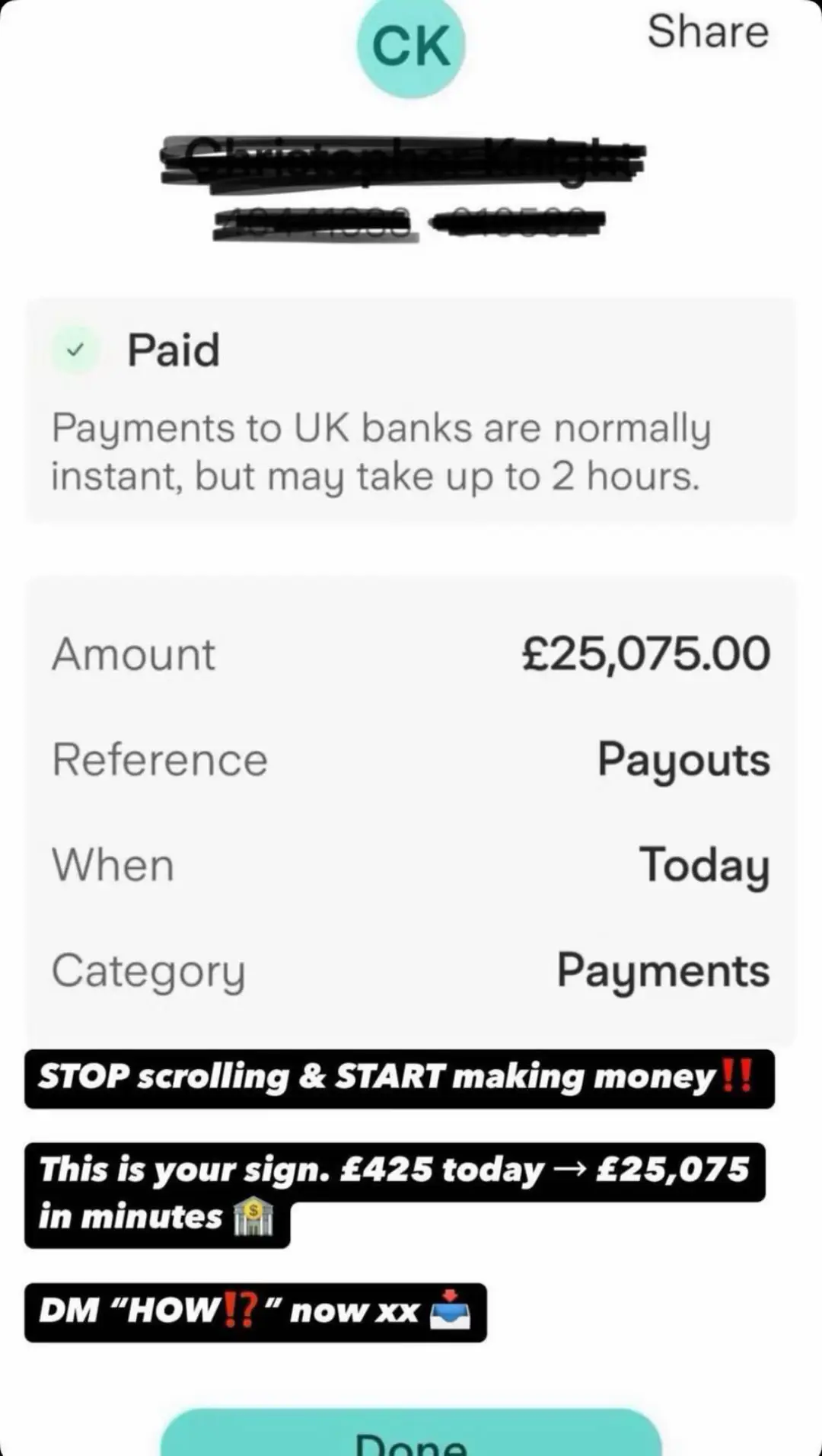 Send me a direct message to get started if you’re interested 📥